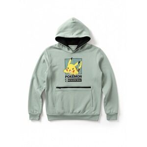 Kids Pokemon Pikachu Graphic Hoodie Hooded Sweatshirt XL Blue Surf